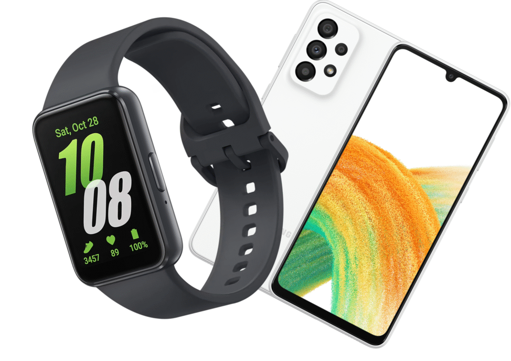 samsung galaxy a33 5g si ceas galaxy fit3 - pachet ideal pentru stil de viata activ