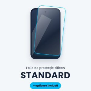 Folie de protecție silicon Standard cu aplicare inclusă